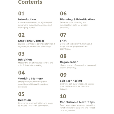 ADHD workbook