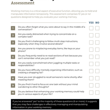 ADHD workbook