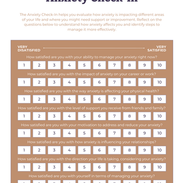 Anxiety workbook